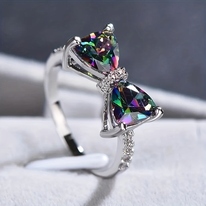 Ribbon Zircon Ring