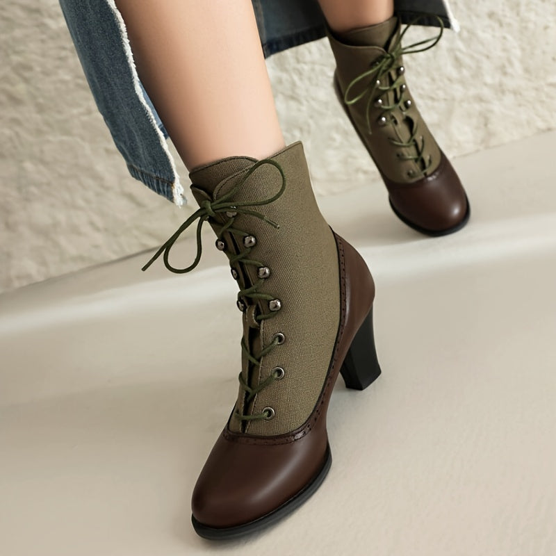 Margaux Victorian Canvas Boot