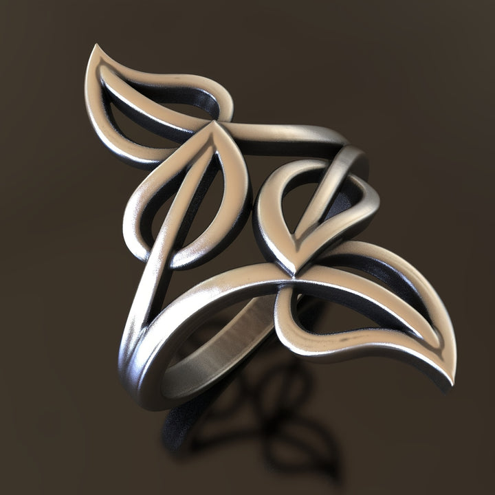 Botanic Crest Cutout Ring