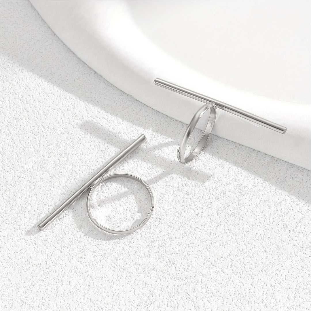 Horizon Bar Ring Set