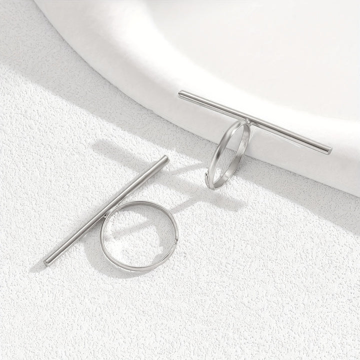 Horizon Bar Ring Set