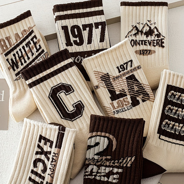 Vintage & Varsity Letter Sock Set