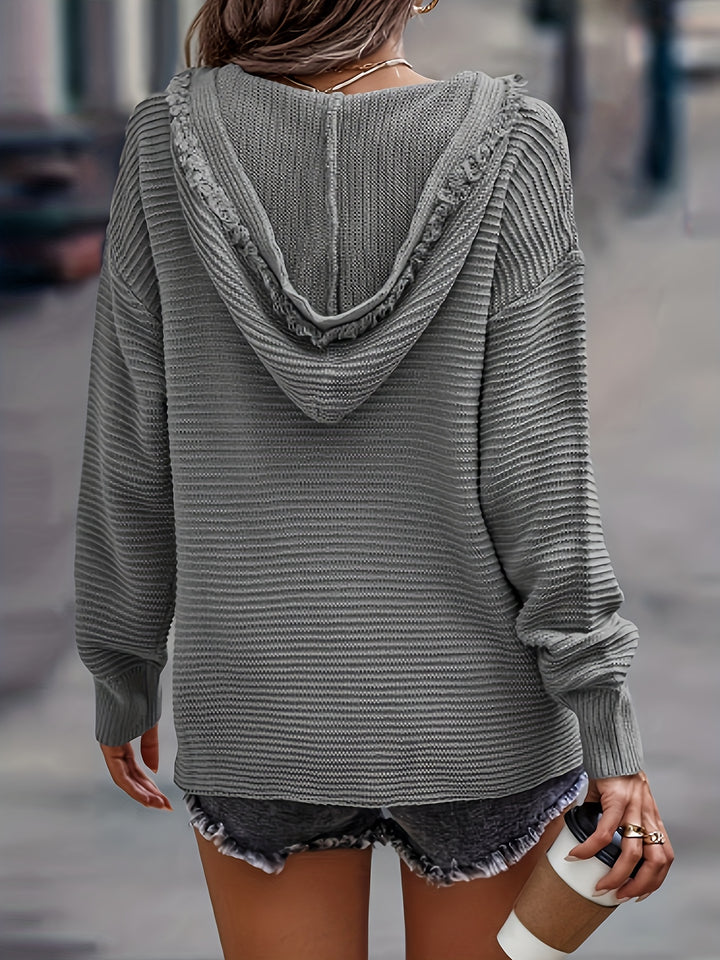 Camille Hooded Knit Sweater