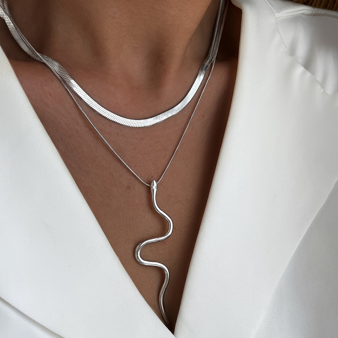 Serpentine Layered Necklace