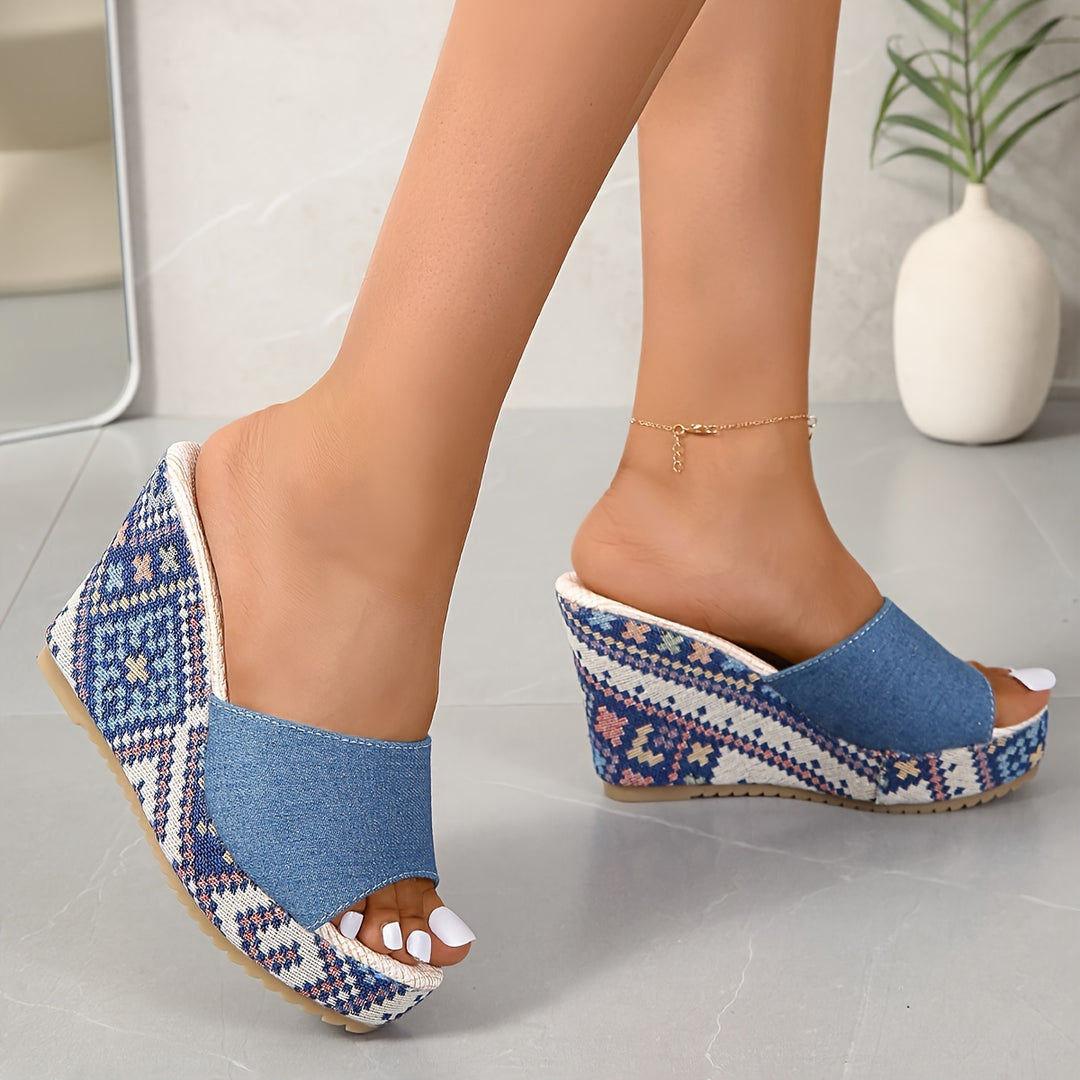 Mosaic Wedge Sandal