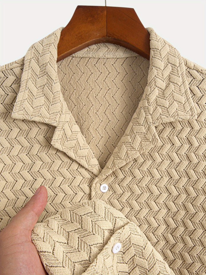 Cavetto Camp Collar Knit Shirt