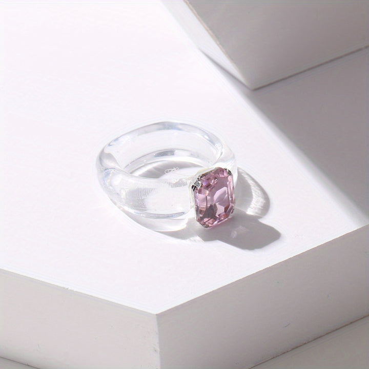 Candy Gloss Translucent Gem Ring