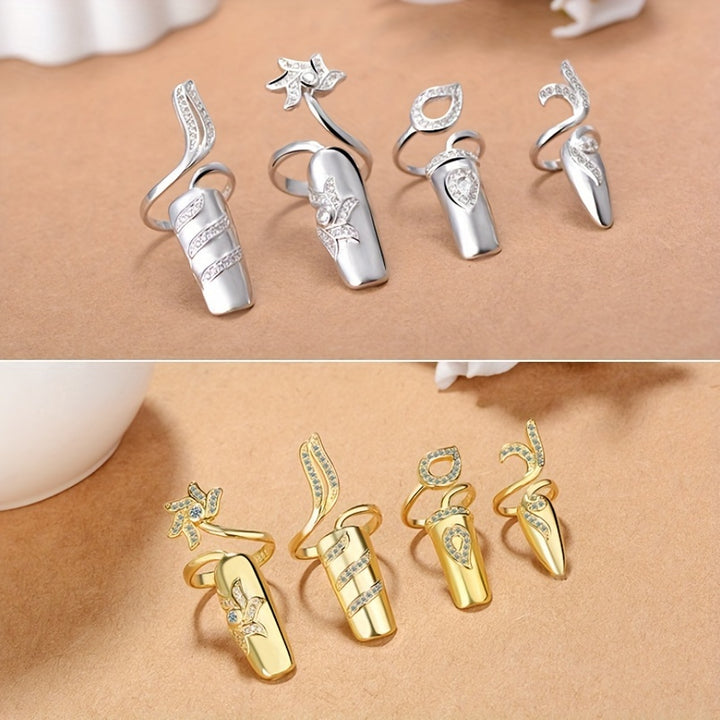 Heiress Wrap Nail Rings