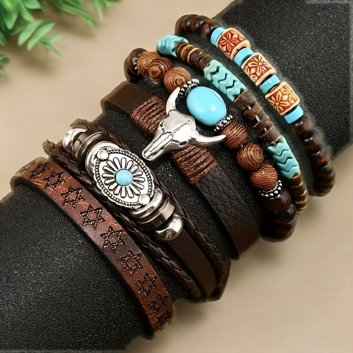 Tribal Stacked Bracelet Set