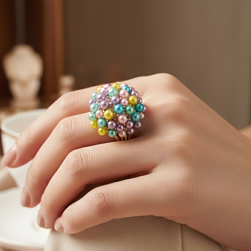 Prism Bloom Cluster Ring