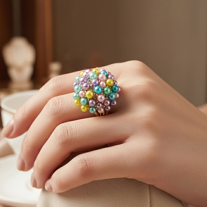 Prism Bloom Cluster Ring