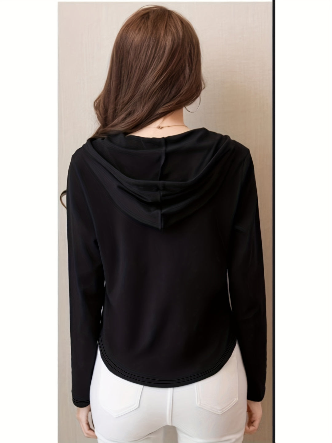 Cassia Henley Hoodie Top