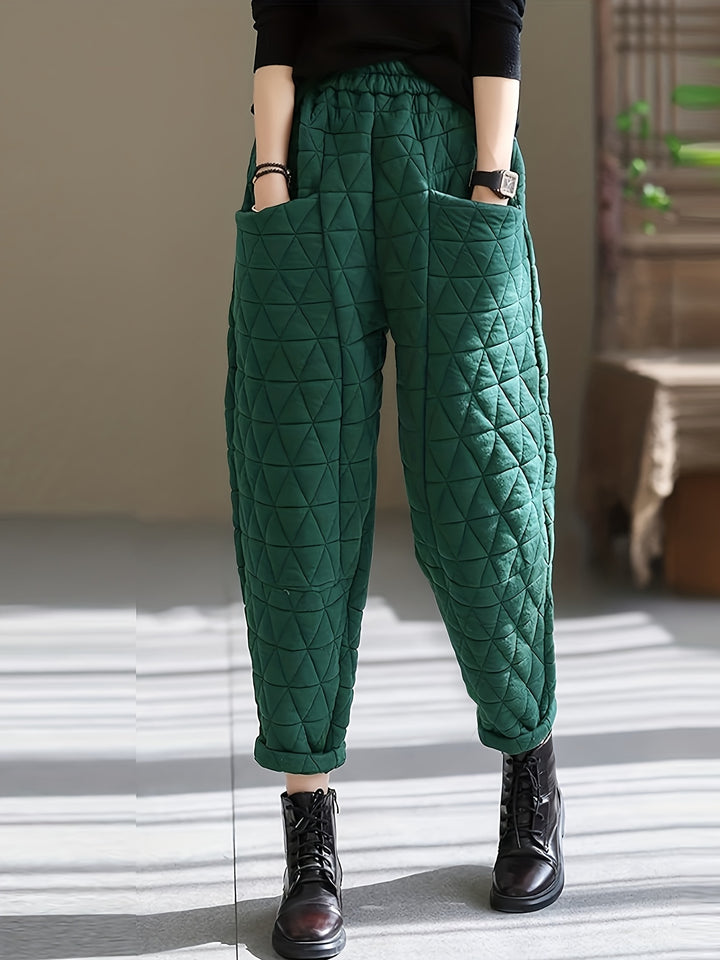Loft Diamond-Quilted Puff Pant