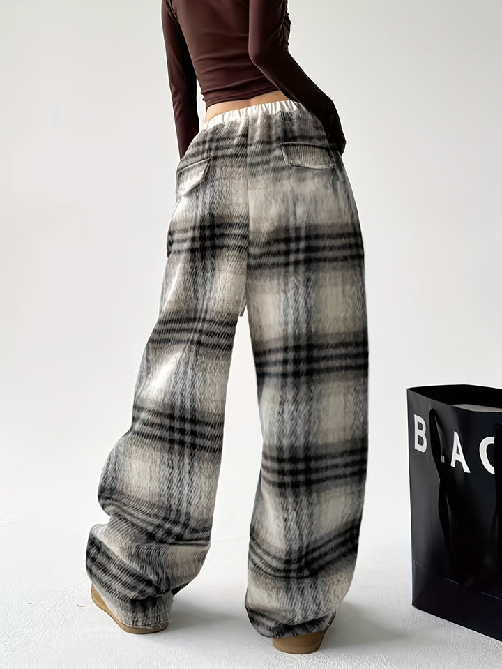 Loft Plaid Tweed Pant