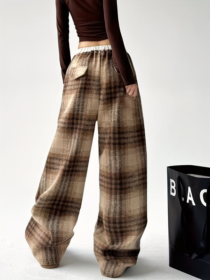 Loft Plaid Tweed Pant