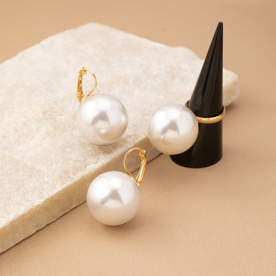 Lumiere Pearl Ring & Earring Set