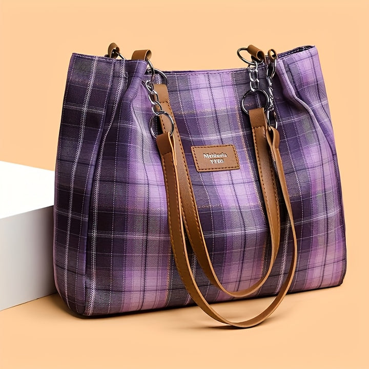Hampton Plaid Carryall