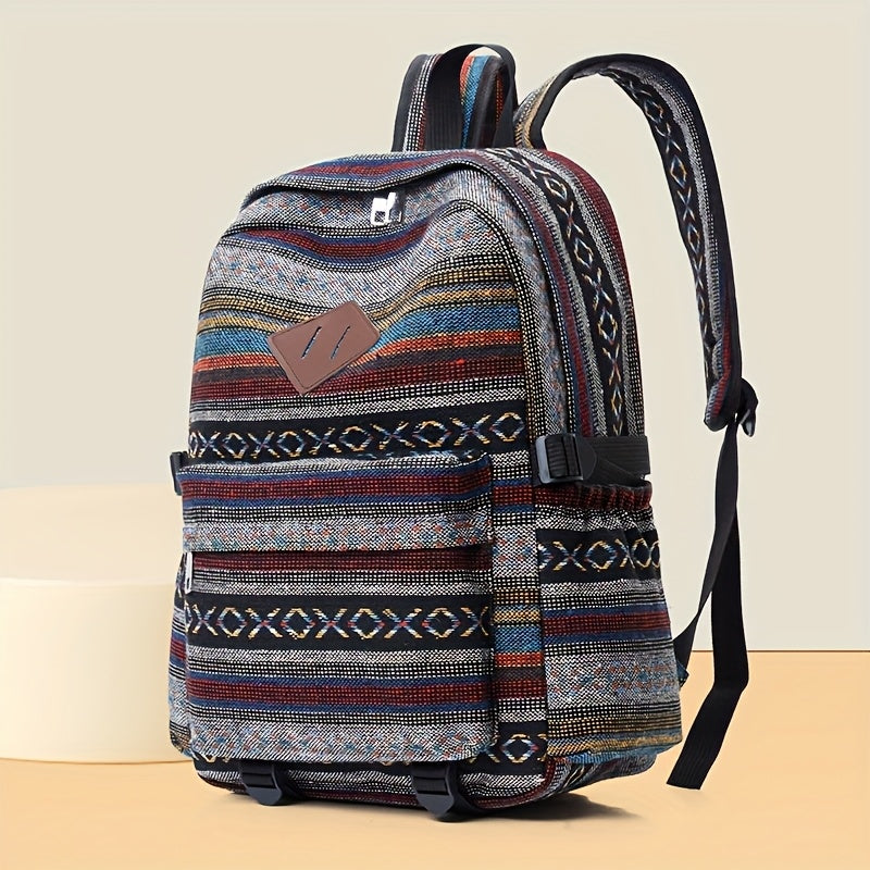 Boheme Woven Canvas Backpack