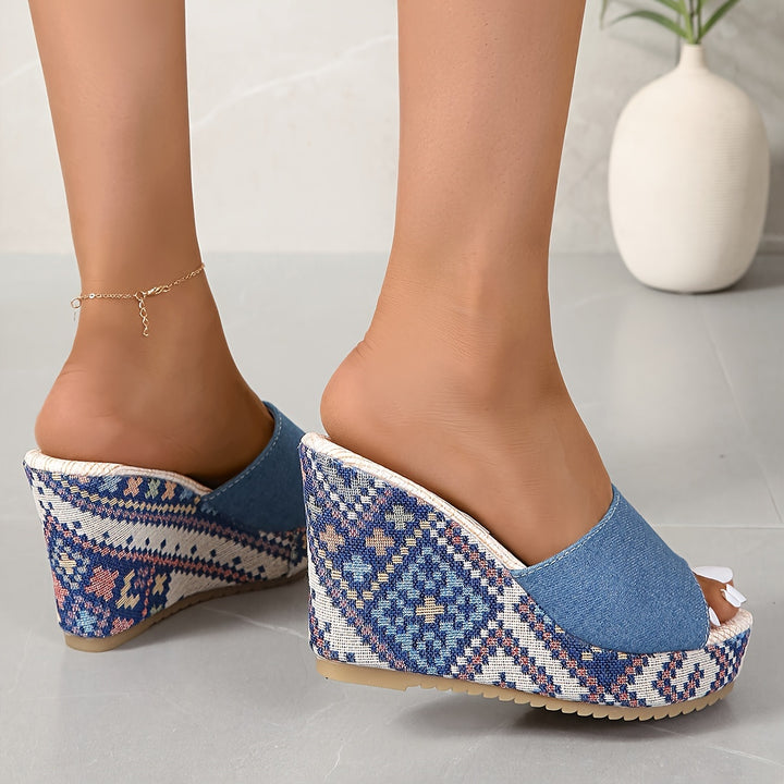 Mosaic Wedge Sandal
