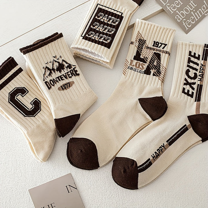 Vintage & Varsity Letter Sock Set