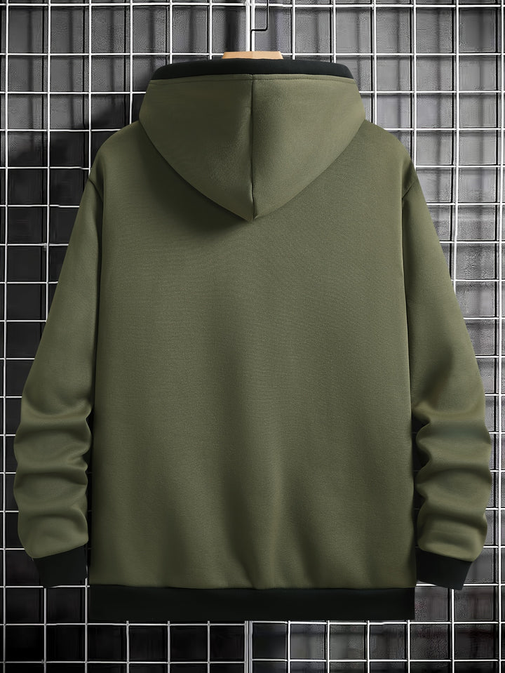 Calder Contrast Zip Hoodie