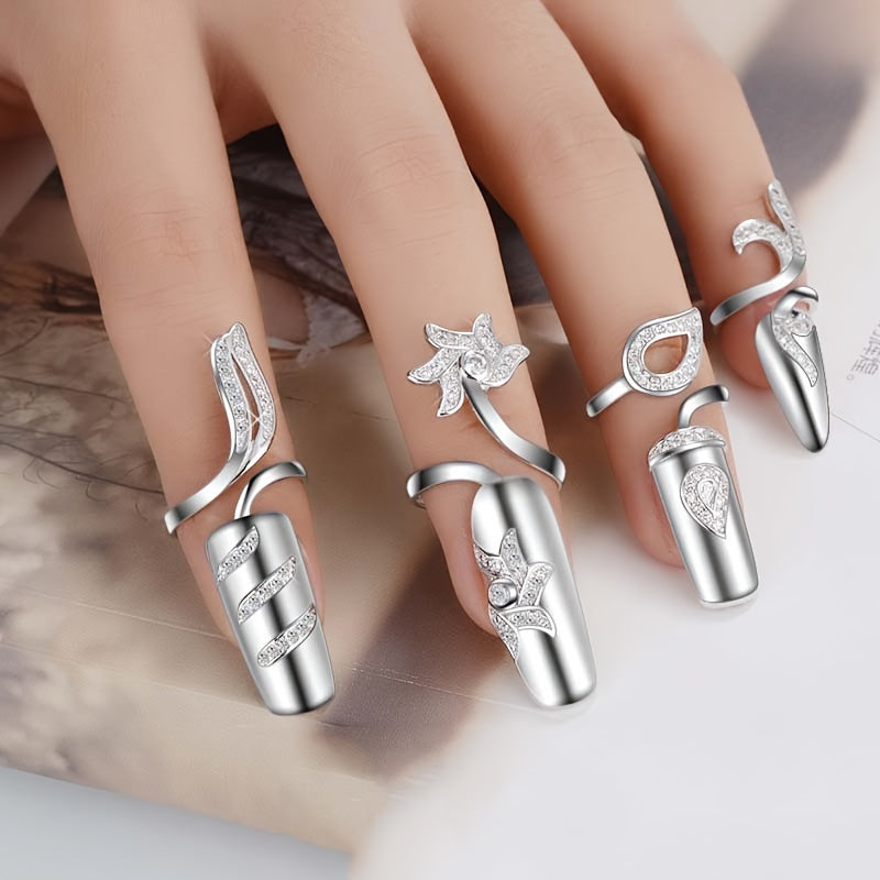 Heiress Wrap Nail Rings