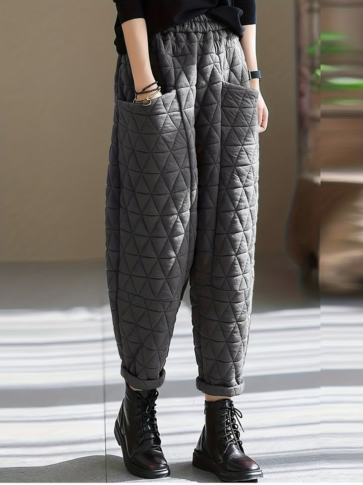 Loft Diamond-Quilted Puff Pant