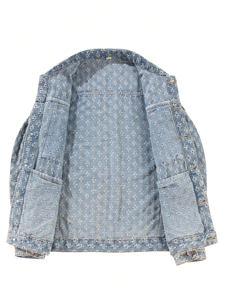 Icon Distressed Denim Jacket