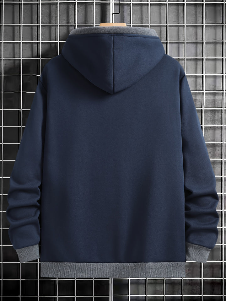 Calder Contrast Zip Hoodie