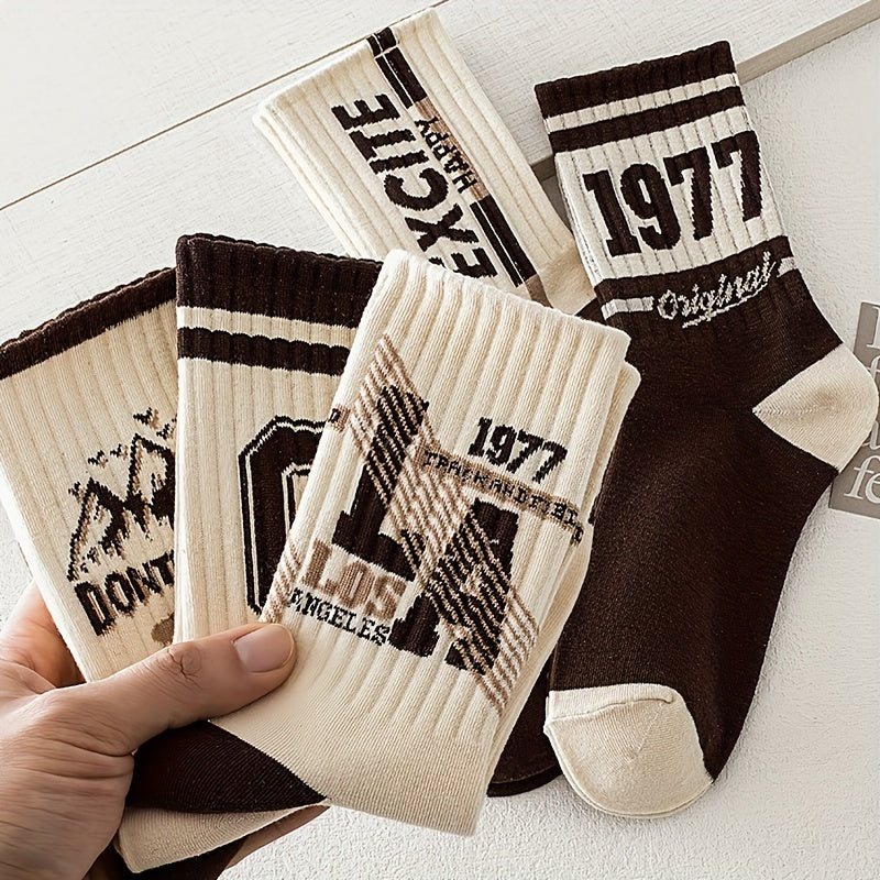 Vintage & Varsity Letter Sock Set