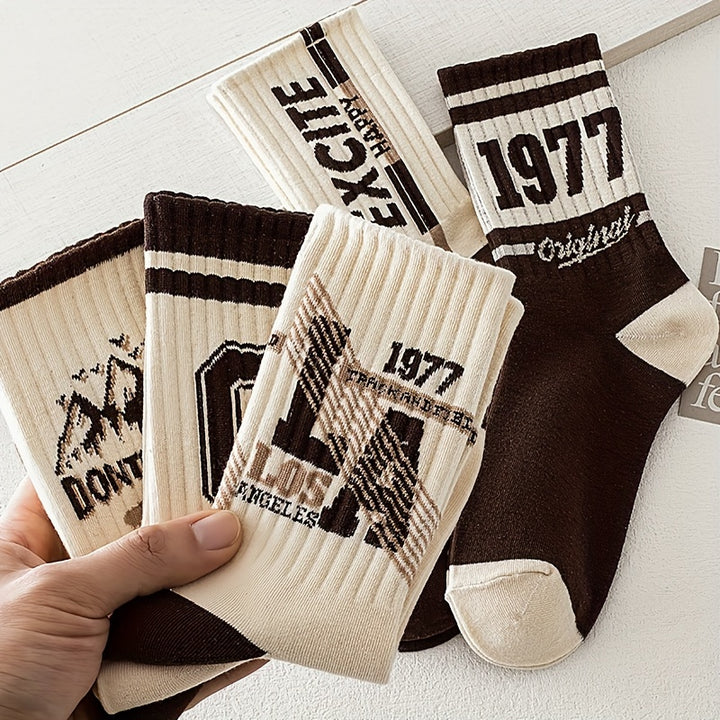Vintage & Varsity Letter Sock Set