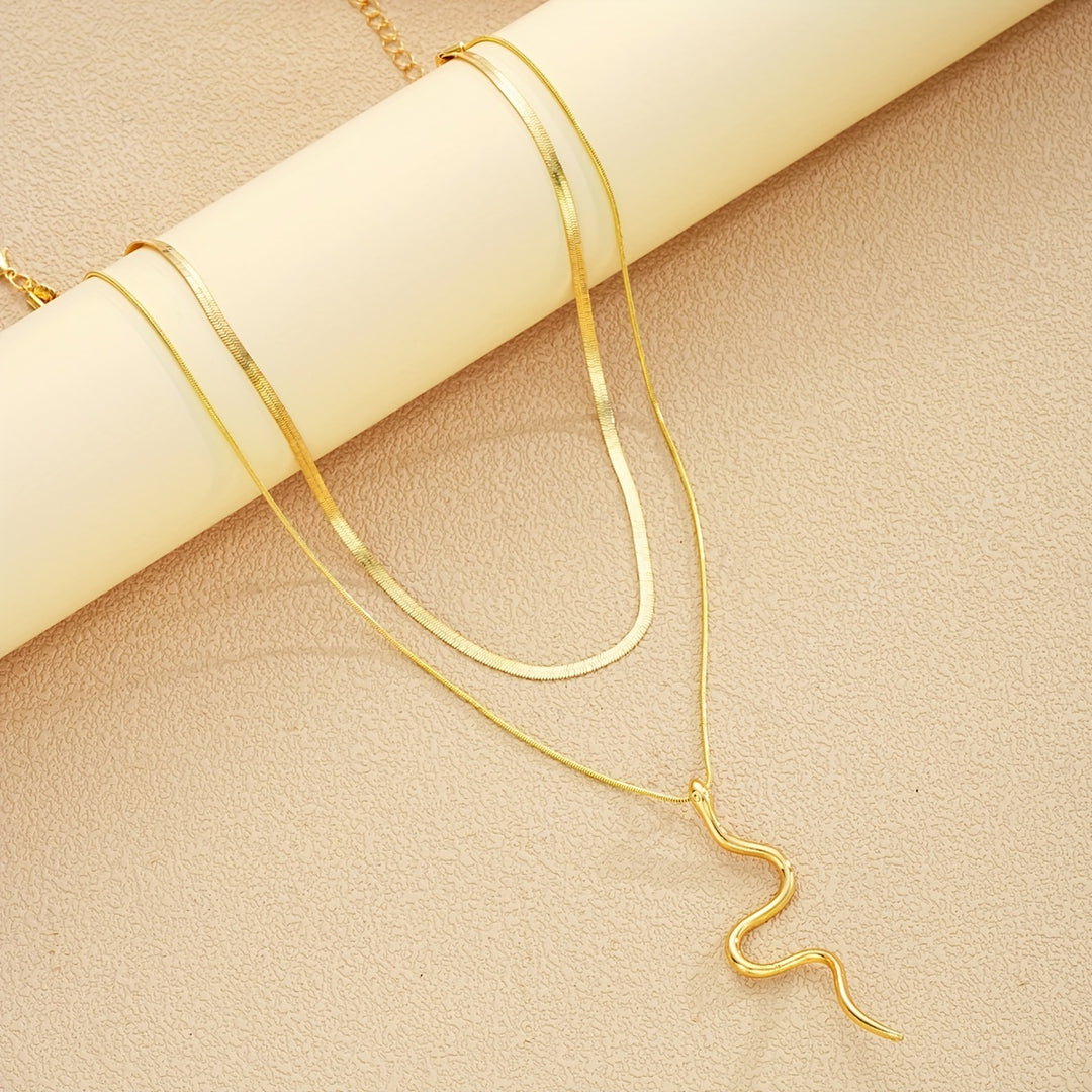 Serpentine Layered Necklace