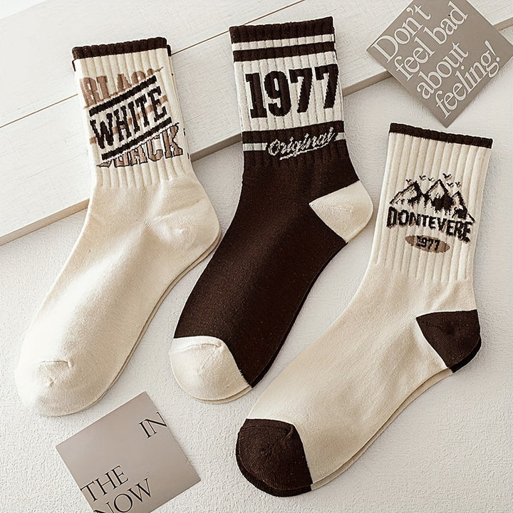 Vintage & Varsity Letter Sock Set