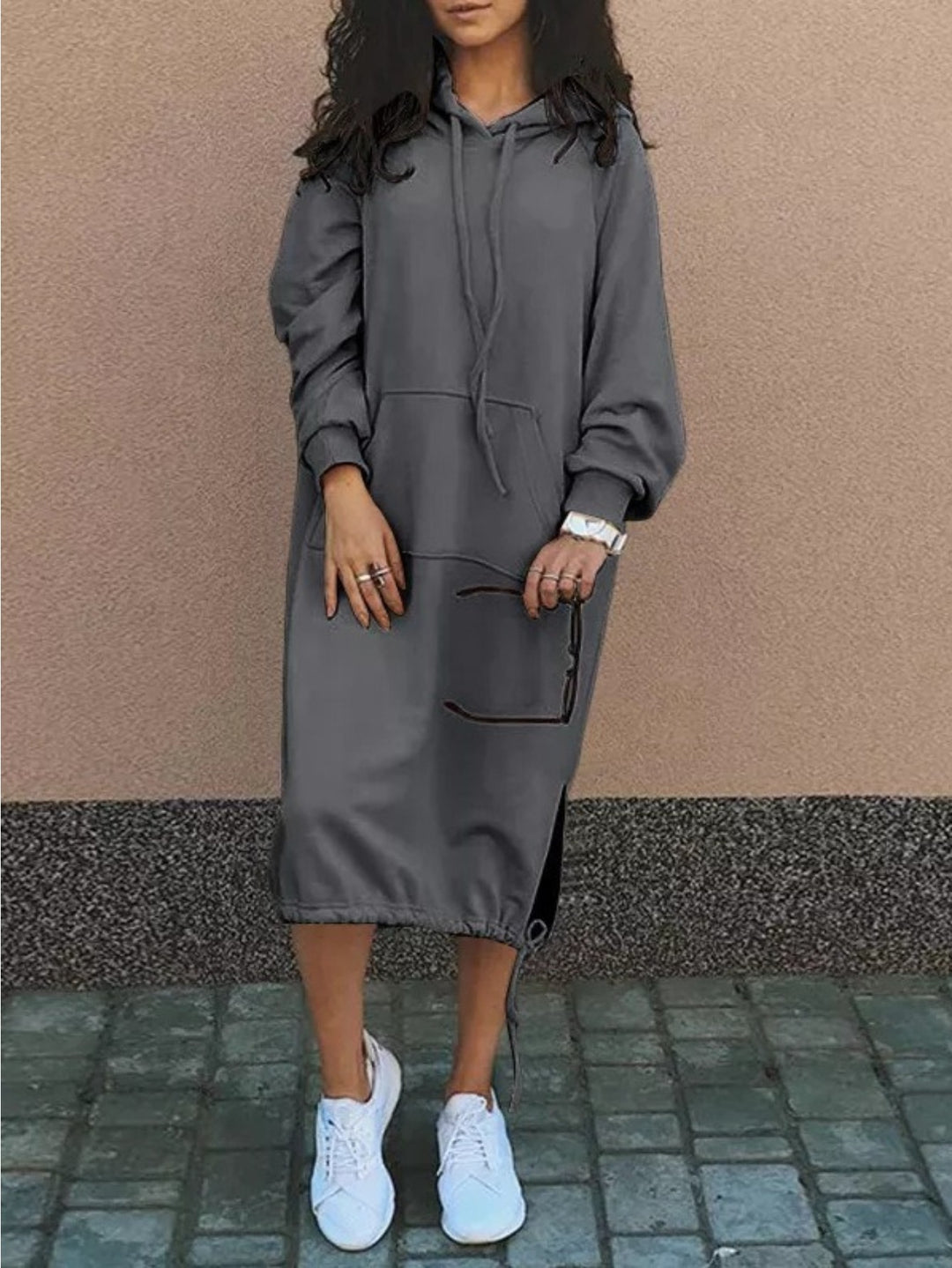 Tahlia Longline Hoodie Dress