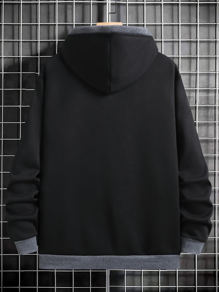 Calder Contrast Zip Hoodie