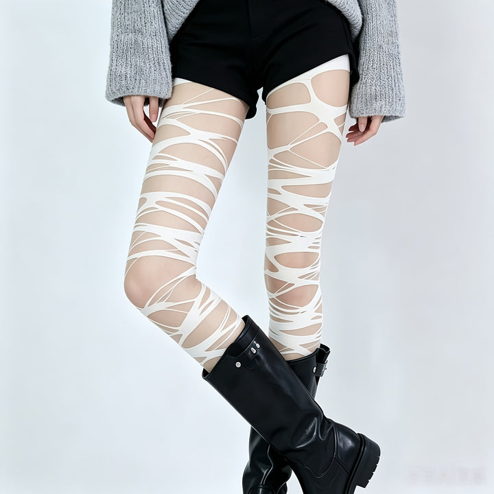 Rebel Distressed Tights