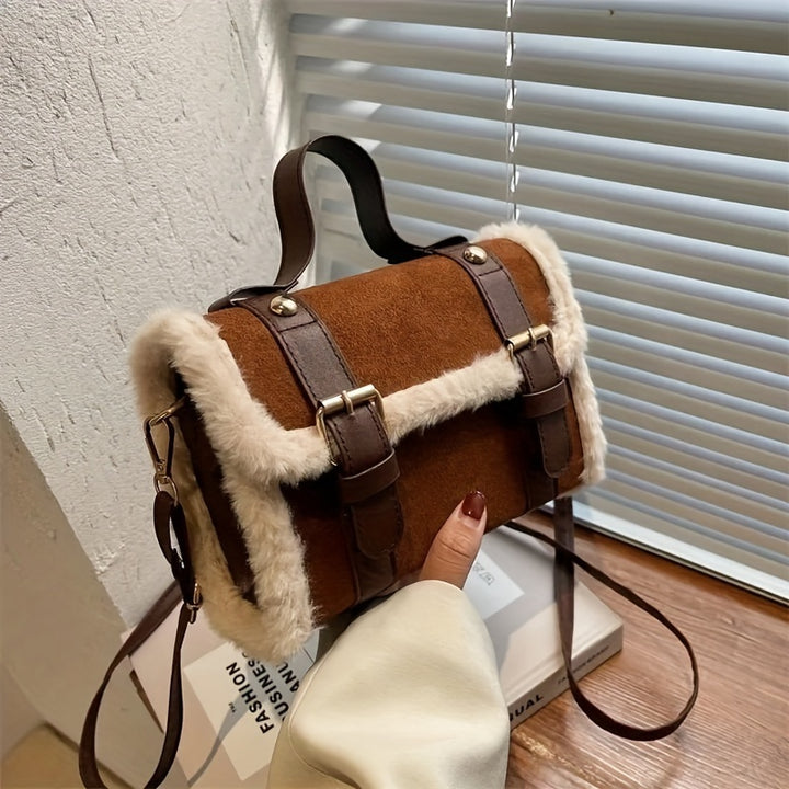 Alpine Shearling Crossbody Bag