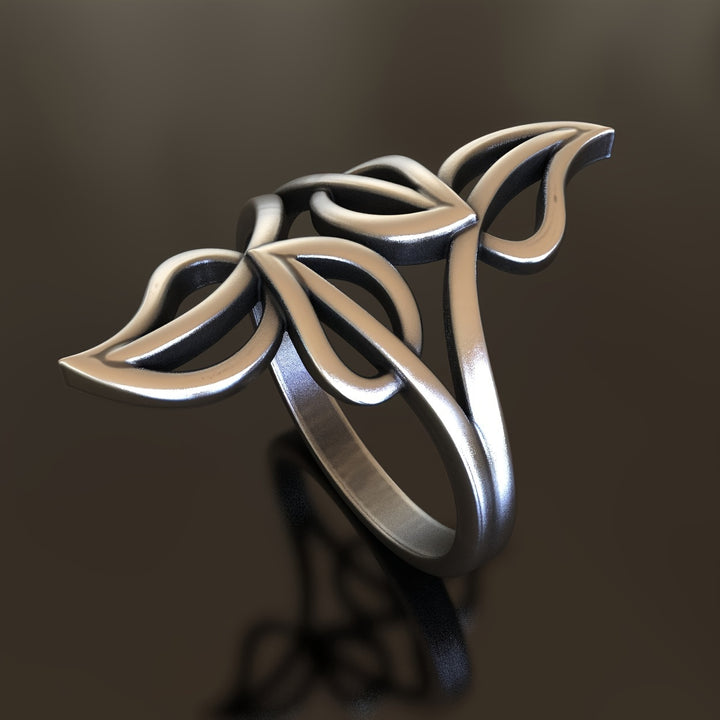 Botanic Crest Cutout Ring