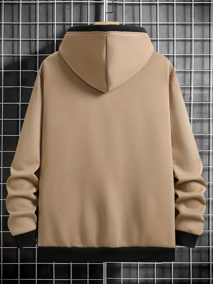 Calder Contrast Zip Hoodie