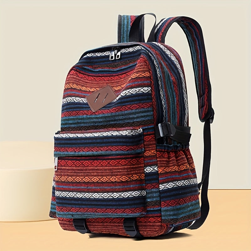 Boheme Woven Canvas Backpack