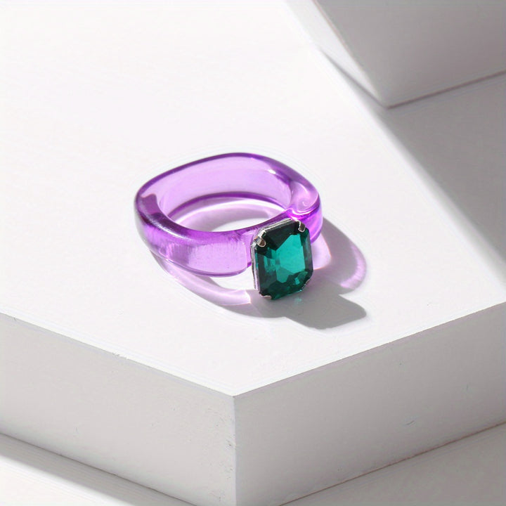 Candy Gloss Translucent Gem Ring