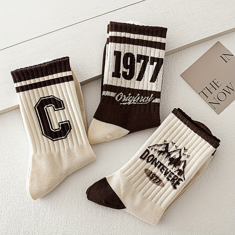 Vintage & Varsity Letter Sock Set