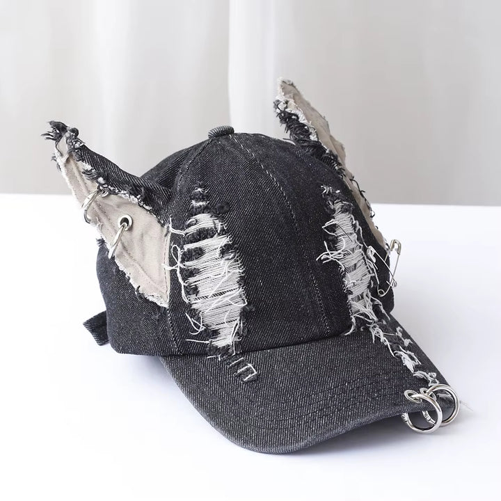 Riot Distressed Denim Cap