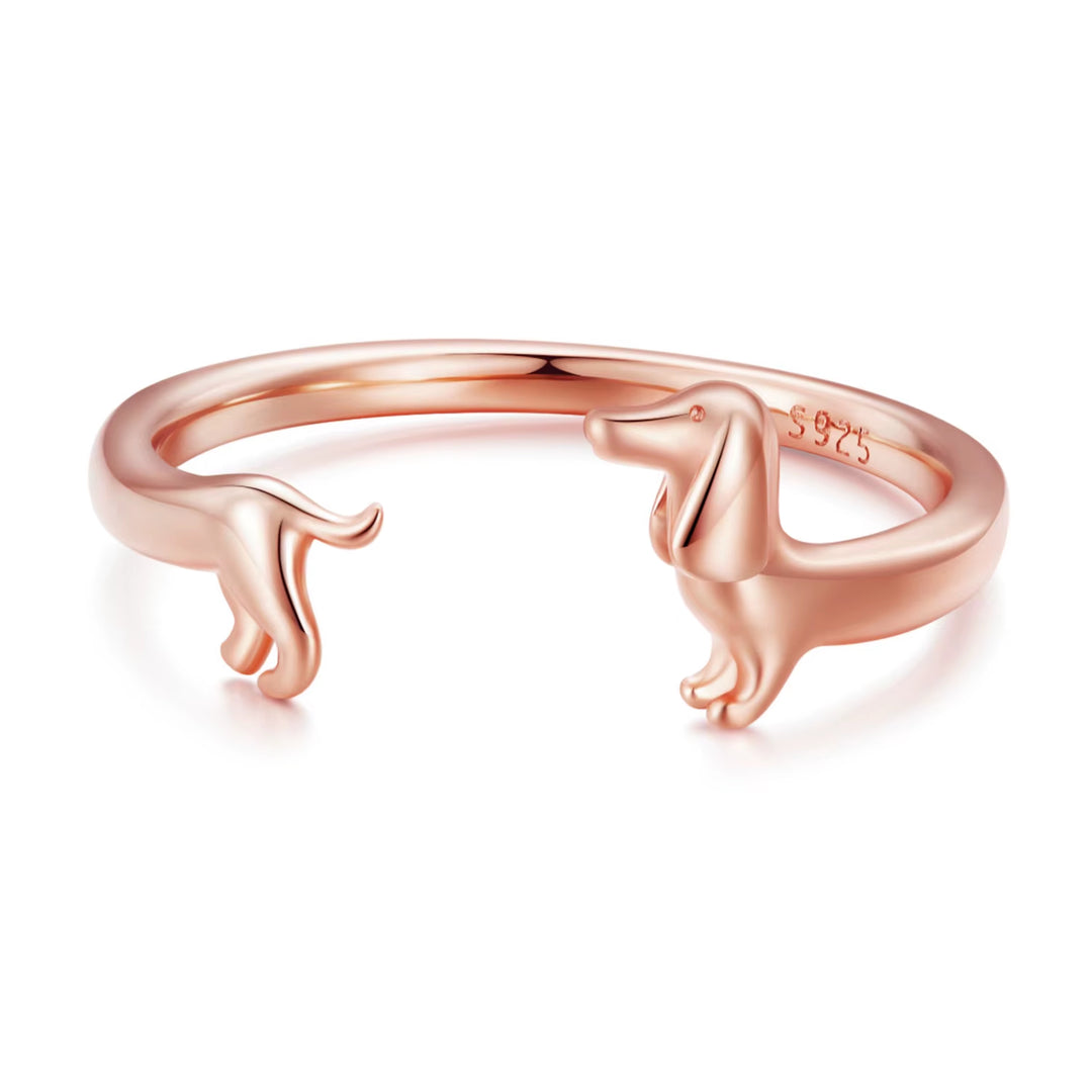Dachshund Wrap Ring Set