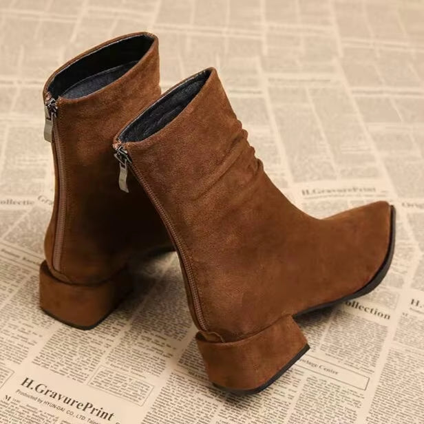 Auburn Suede Ankle Boot