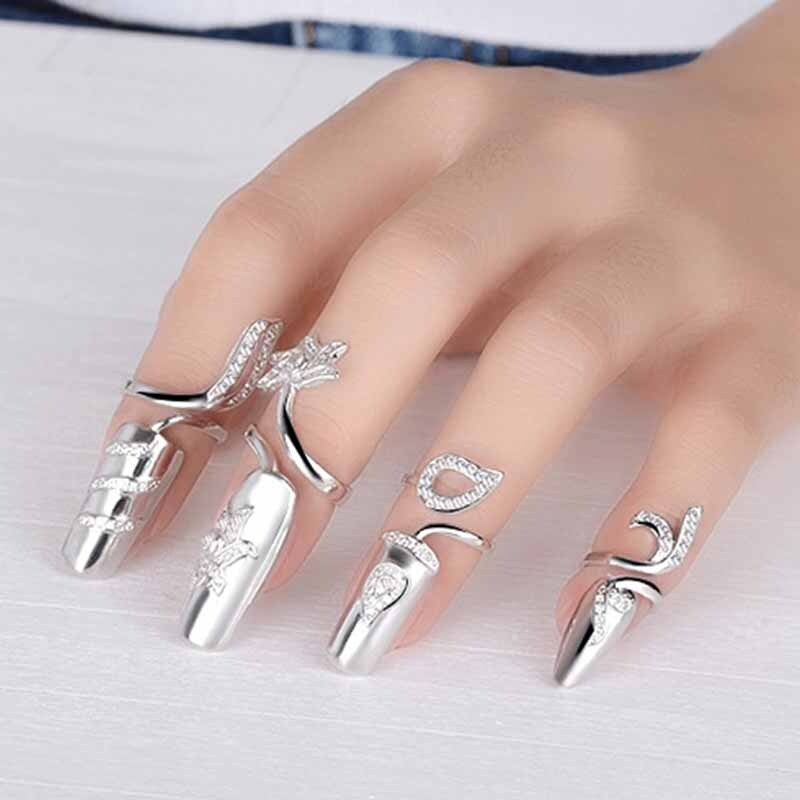 Heiress Wrap Nail Rings