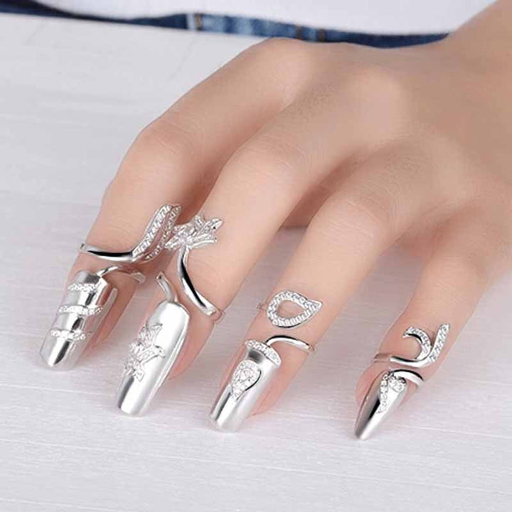 Heiress Wrap Nail Rings