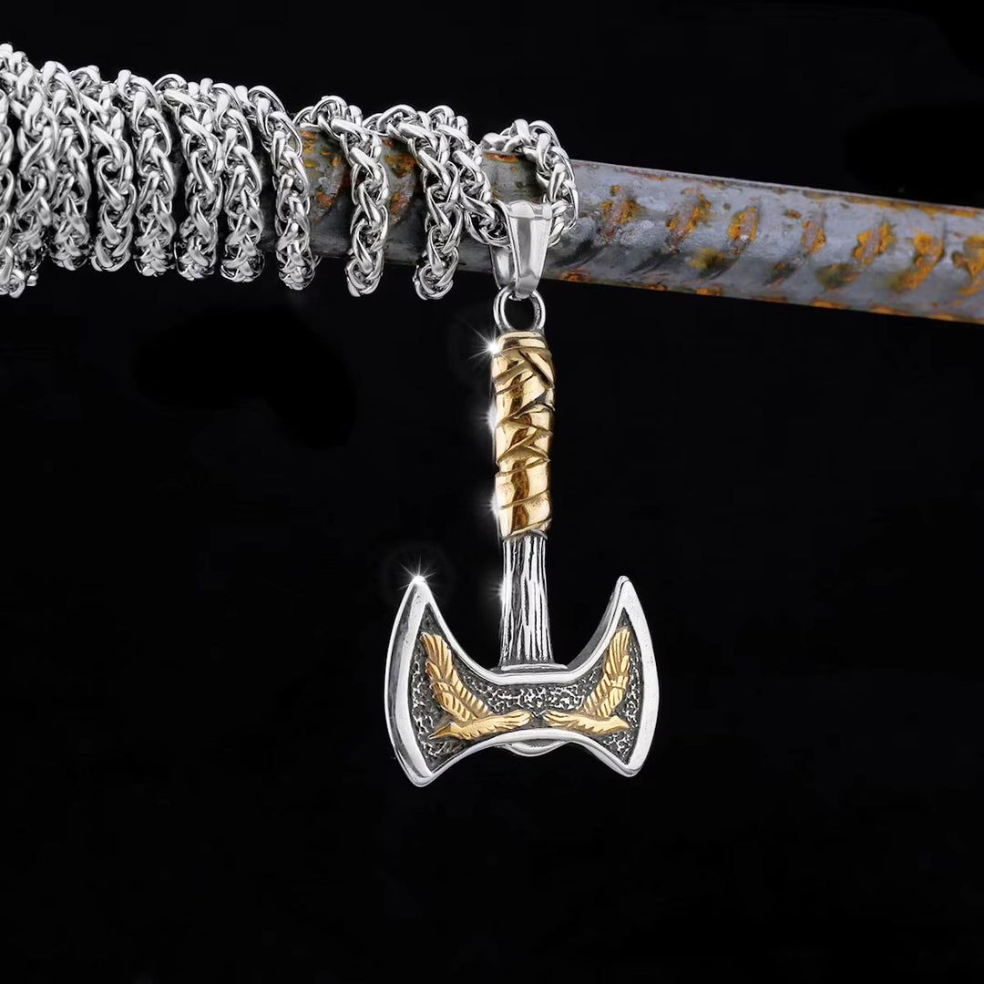 Viking Axe Pendant Necklace