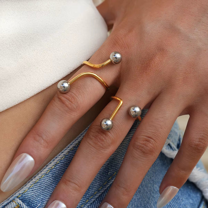 Orbit Steel Ball Ring