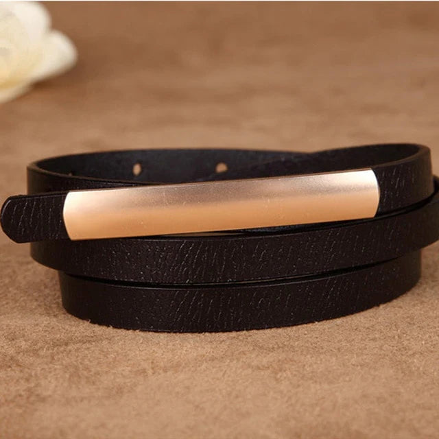 Maison Slim Leather Belt